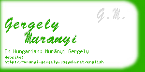 gergely muranyi business card